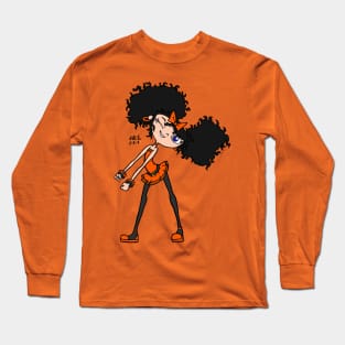 Izzy Orange Long Sleeve T-Shirt